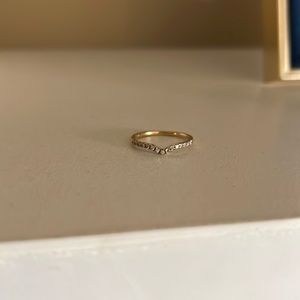 14k yellow gold maniamania wedding band with real diamonds